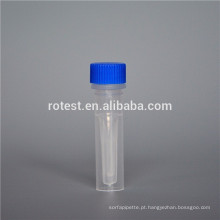 Tubo 0.5ml Cryovial / Cryo do plástico com parte inferior ereta